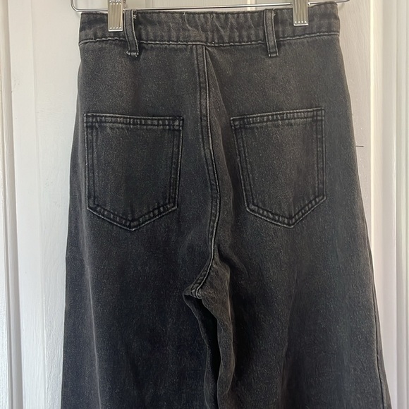 Princess Polly | High Rise Split Hem Wide Leg Rosalie Jeans Size 0 Y2K 90s - Picture 7 of 9